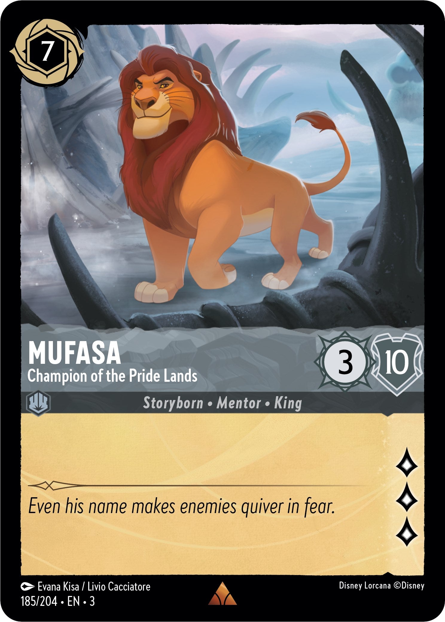 Mufasa - Champion of the Pride Lands (185/204) [Into the Inklands] | Black Swamp Games