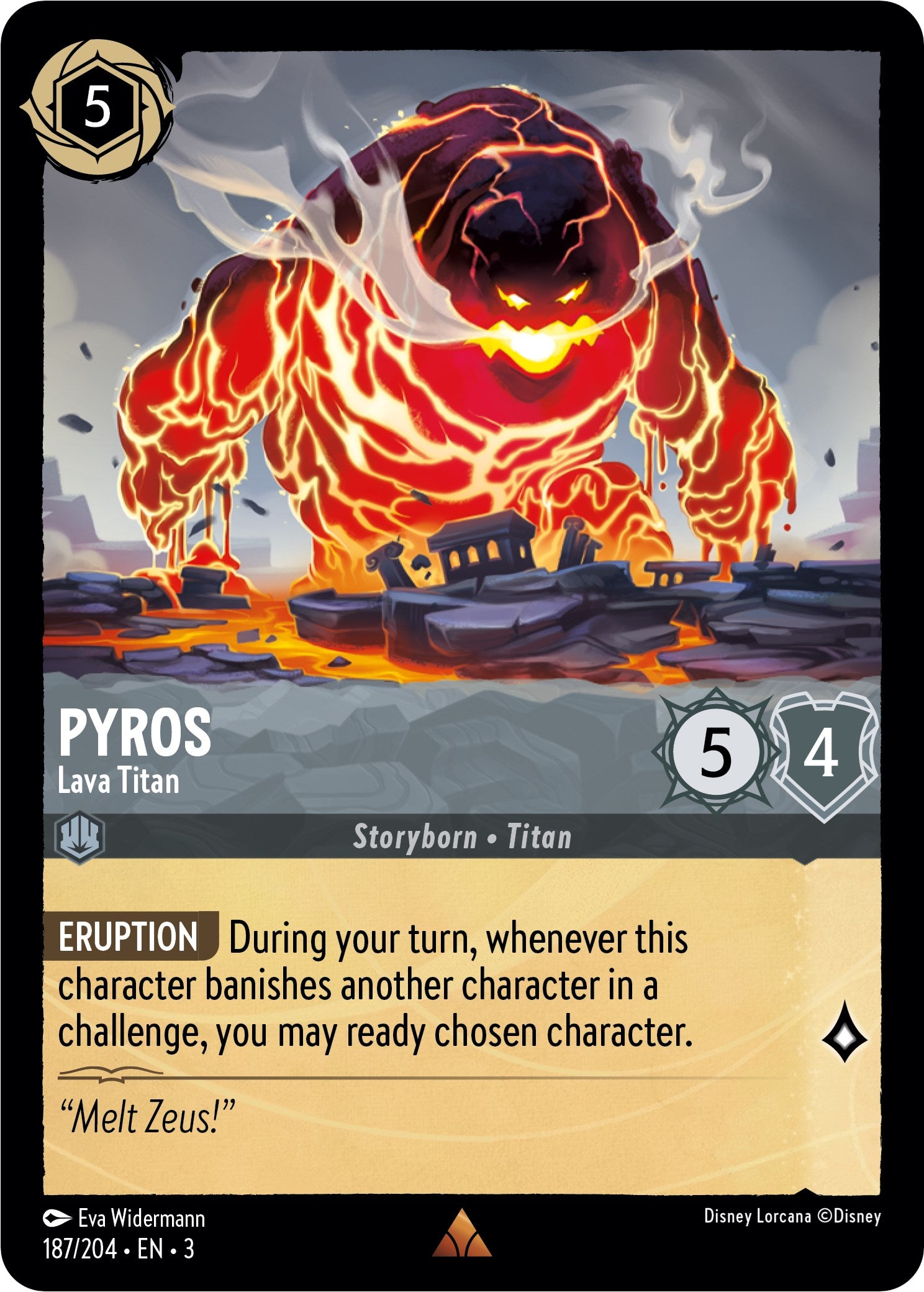 Pyros - Lava Titan (187/204) [Into the Inklands] | Black Swamp Games