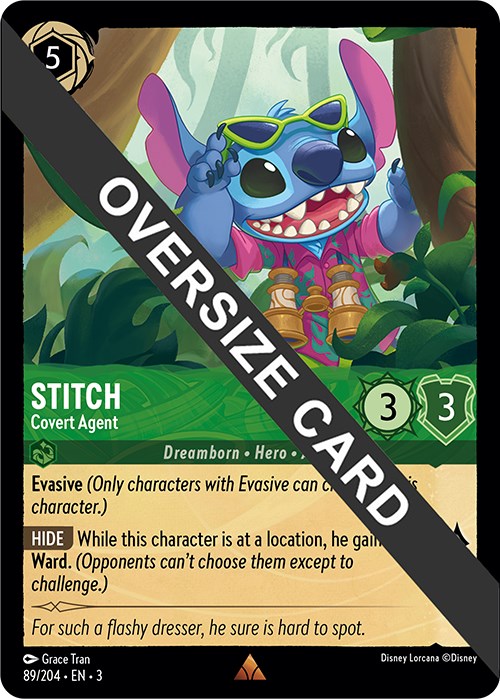 Stitch - Covert Agent (Oversized) (89//204) [Into the Inklands] | Black Swamp Games