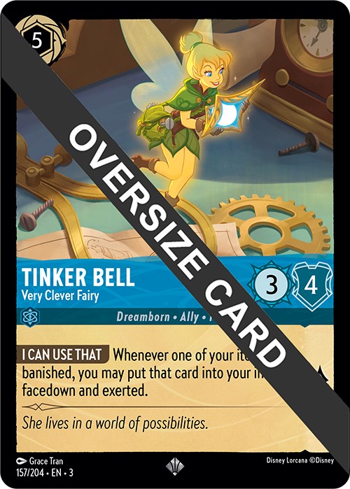 Tinker Bell - Very Clever Fairy (Oversized) (157/204) [Into the Inklands] | Black Swamp Games