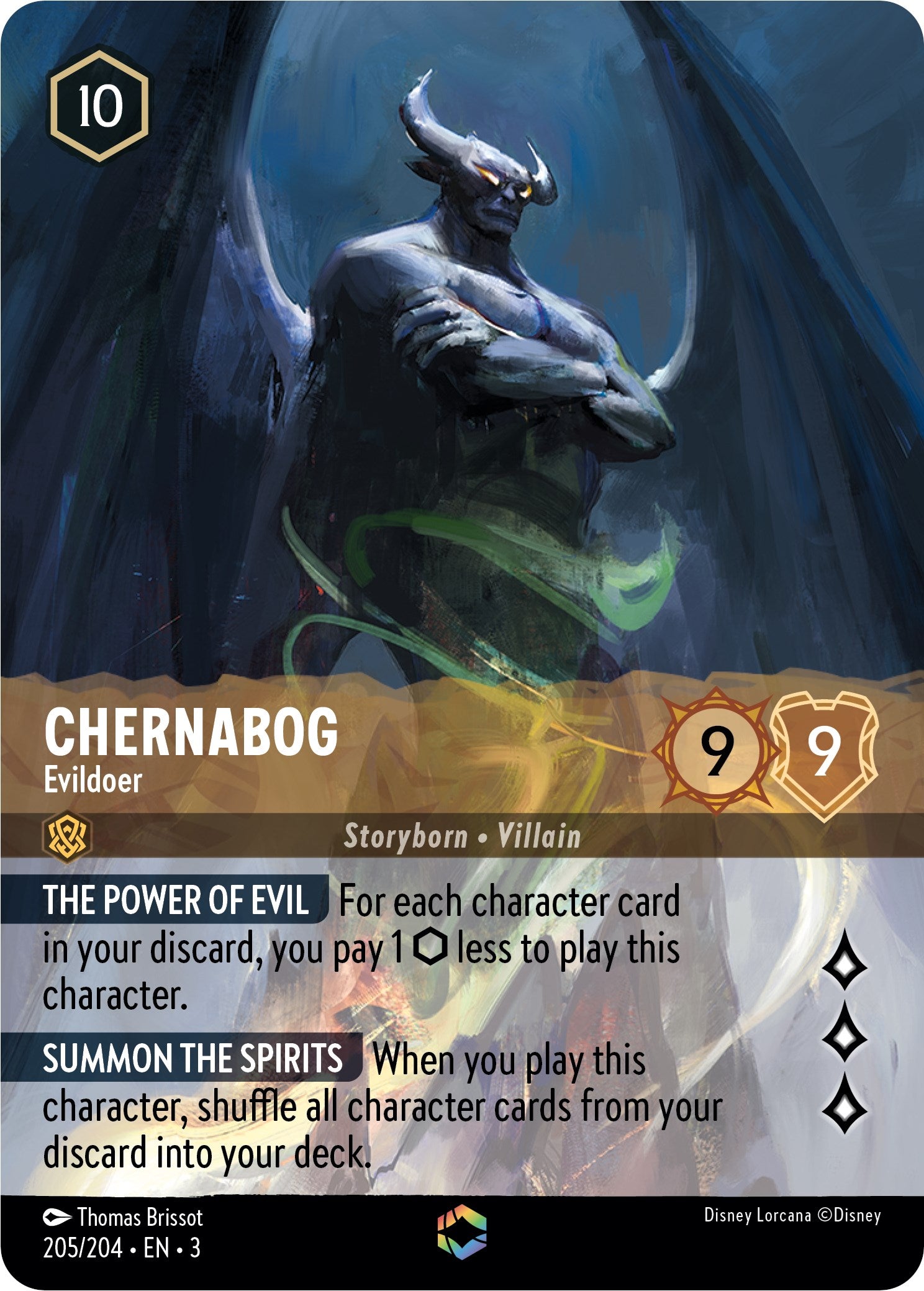 Chernabog - Evildoer (Enchanted) (205/204) [Into the Inklands] | Black Swamp Games