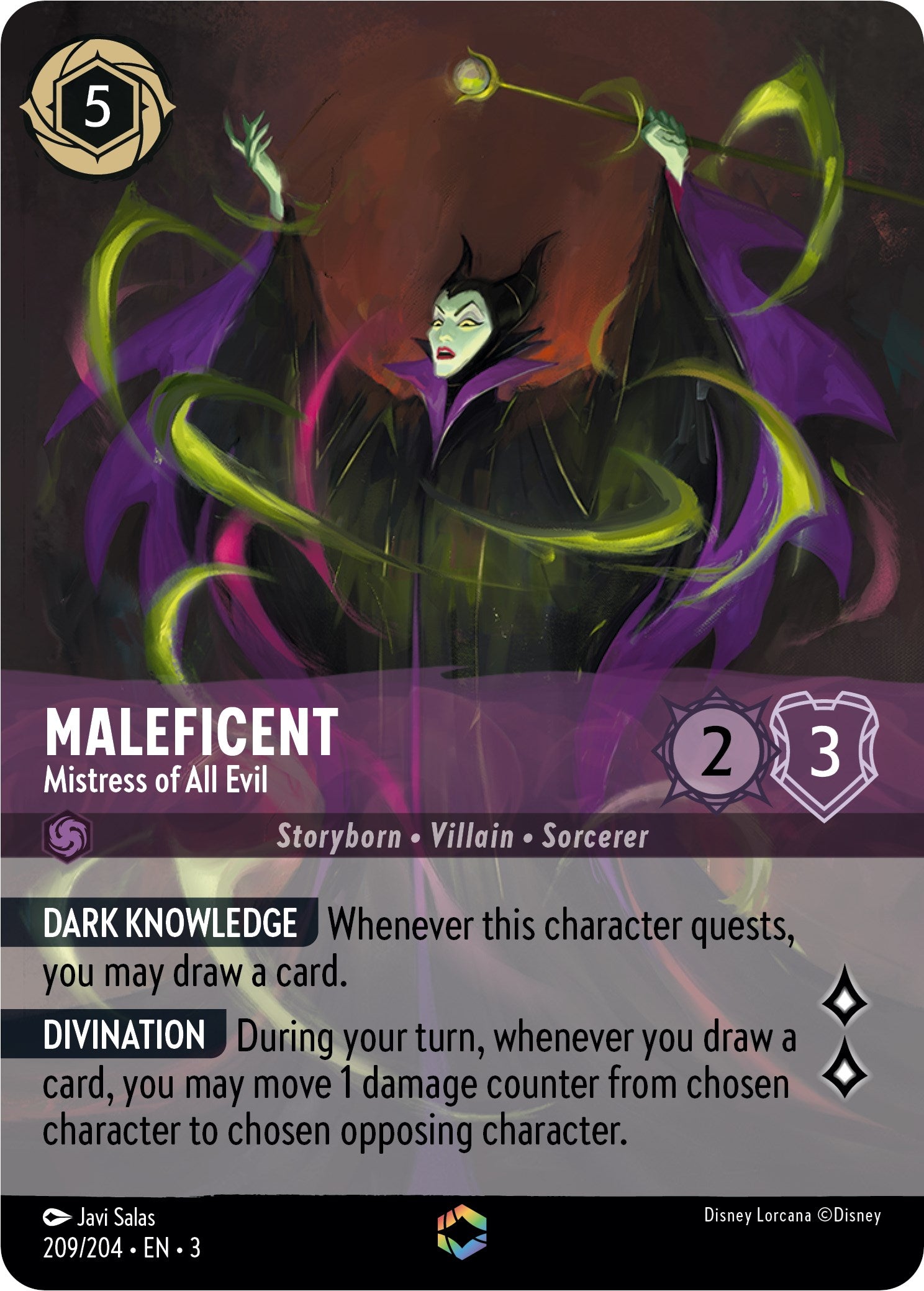 Maleficent - Mistress of All Evil (Enchanted) (209/204) [Into the Inklands] | Black Swamp Games
