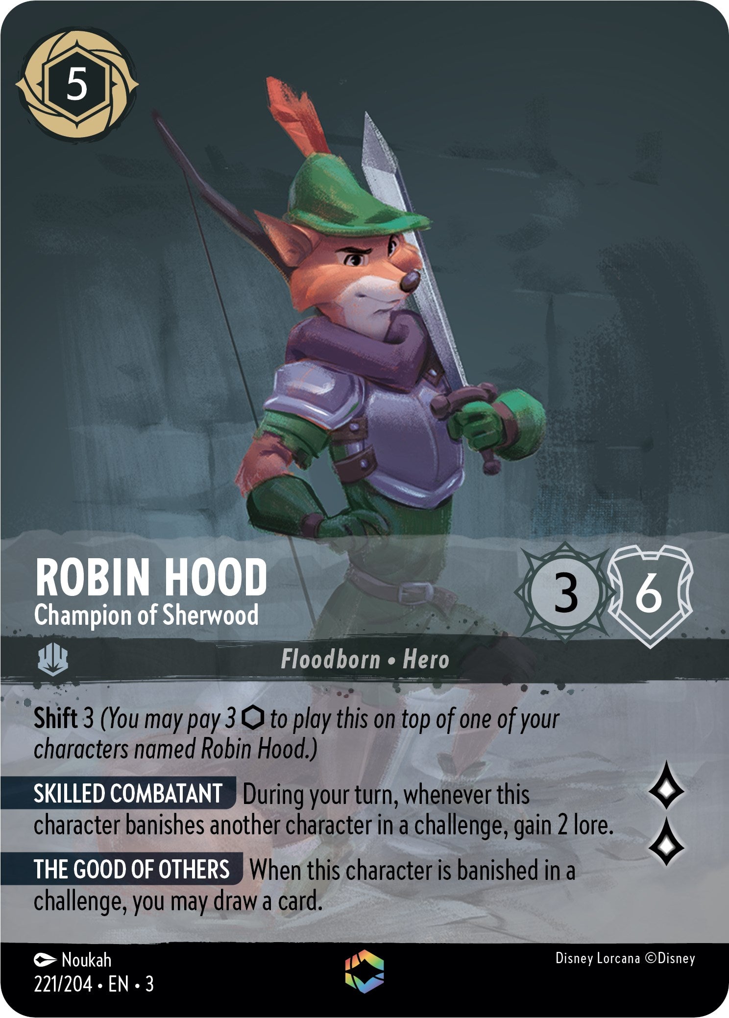 Robin Hood - Champion of Sherwood (Enchanted) (221/204) [Into the Inklands] | Black Swamp Games