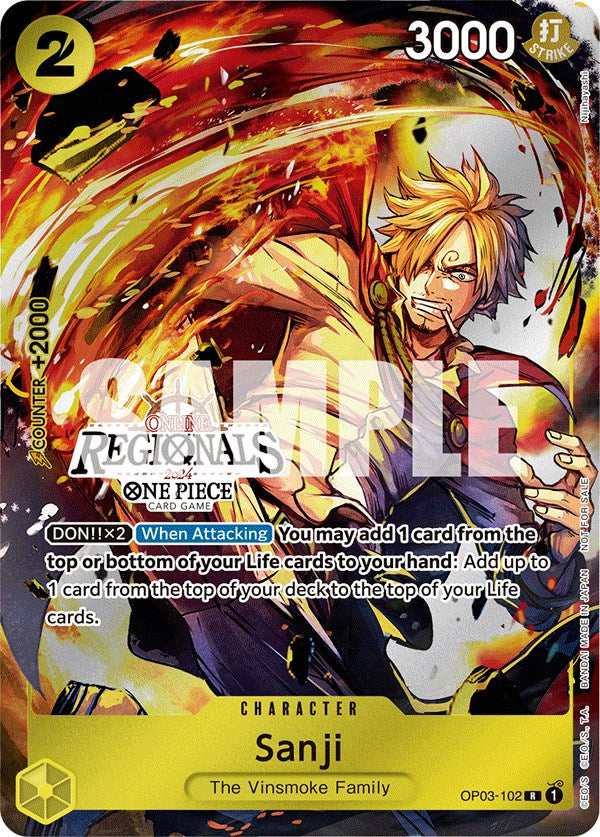 Sanji (Online Regional 2024) [Participant] [One Piece Promotion Cards] | Black Swamp Games