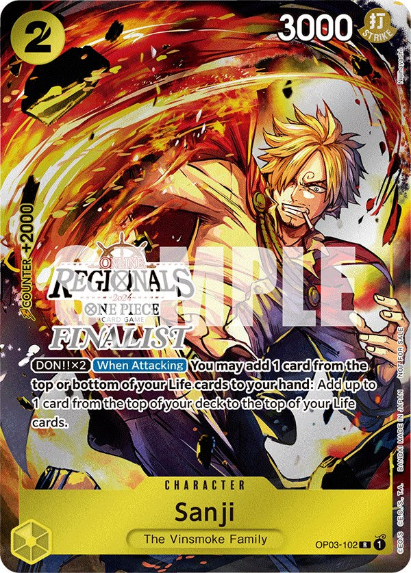 Sanji (Online Regional 2024) [Finalist] [One Piece Promotion Cards] | Black Swamp Games