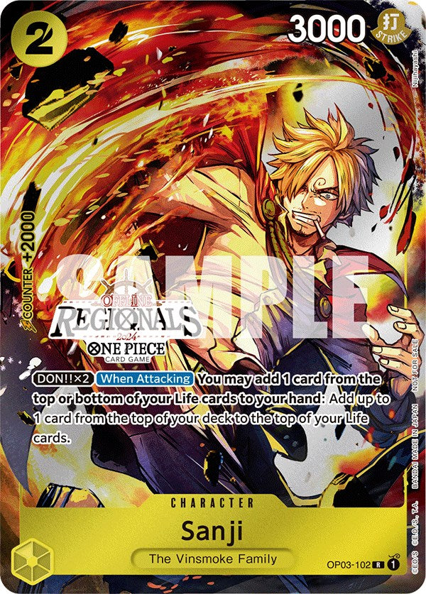 Sanji (Offline Regional 2024) [Participant] [One Piece Promotion Cards] | Black Swamp Games