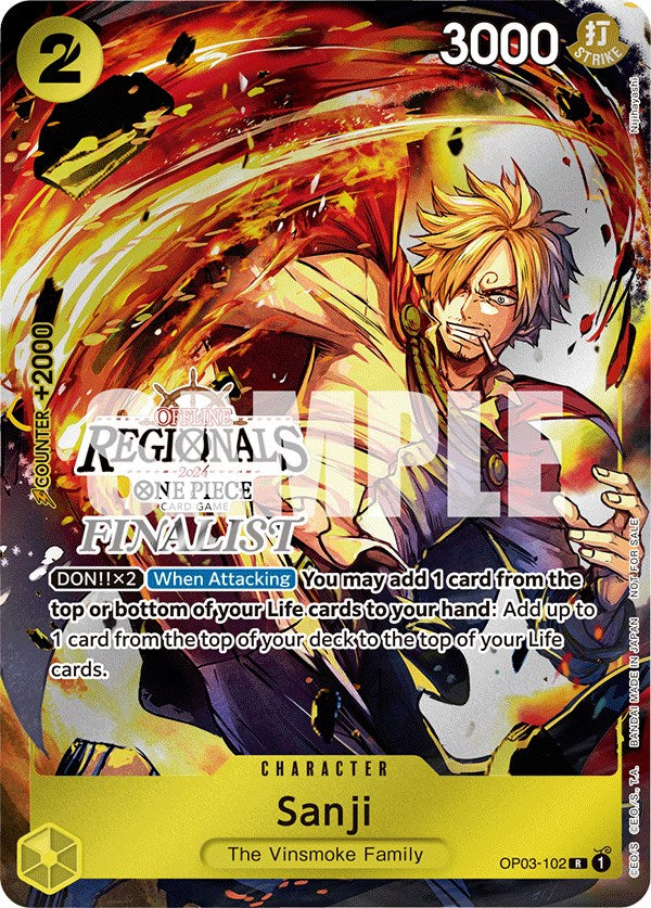 Sanji (Offline Regional 2024) [Finalist] [One Piece Promotion Cards] | Black Swamp Games