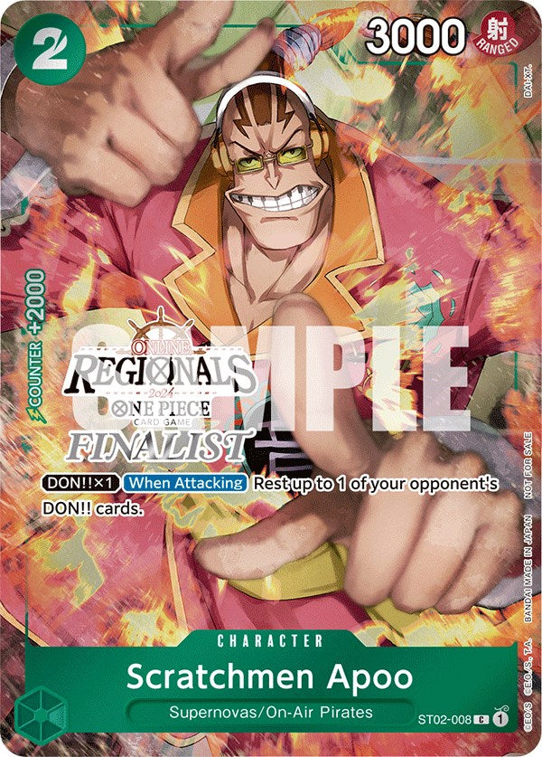 Scratchmen Apoo (Online Regional 2024) [Finalist] [One Piece Promotion Cards] | Black Swamp Games