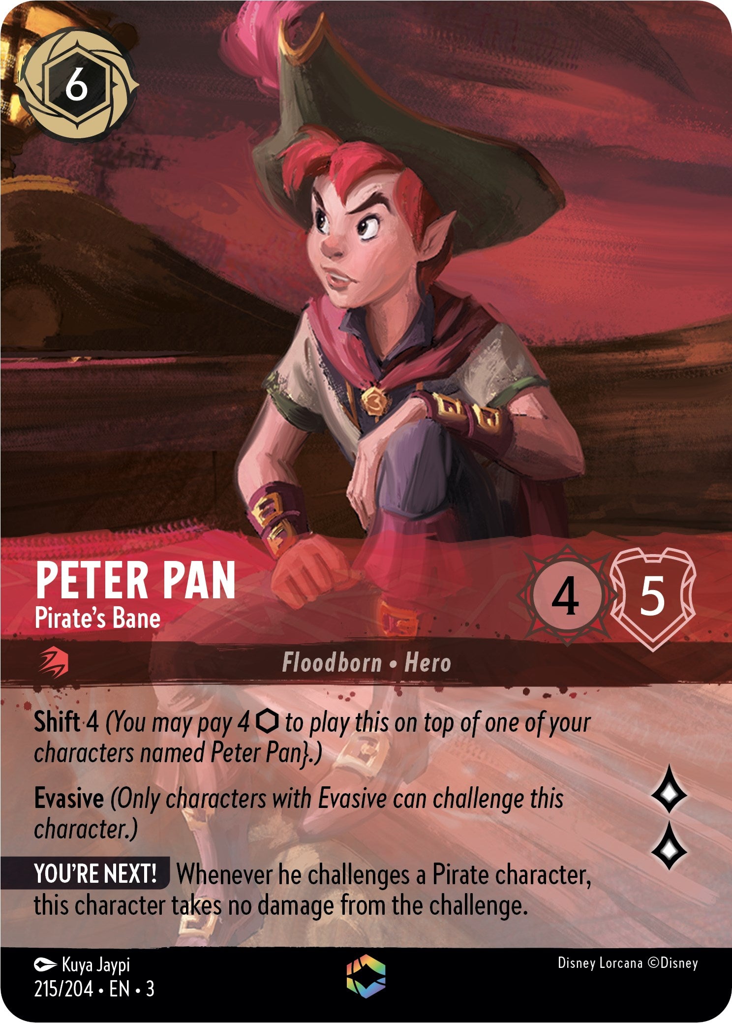 Peter Pan - Pirate's Bane (Enchanted) (215/204) [Into the Inklands] | Black Swamp Games