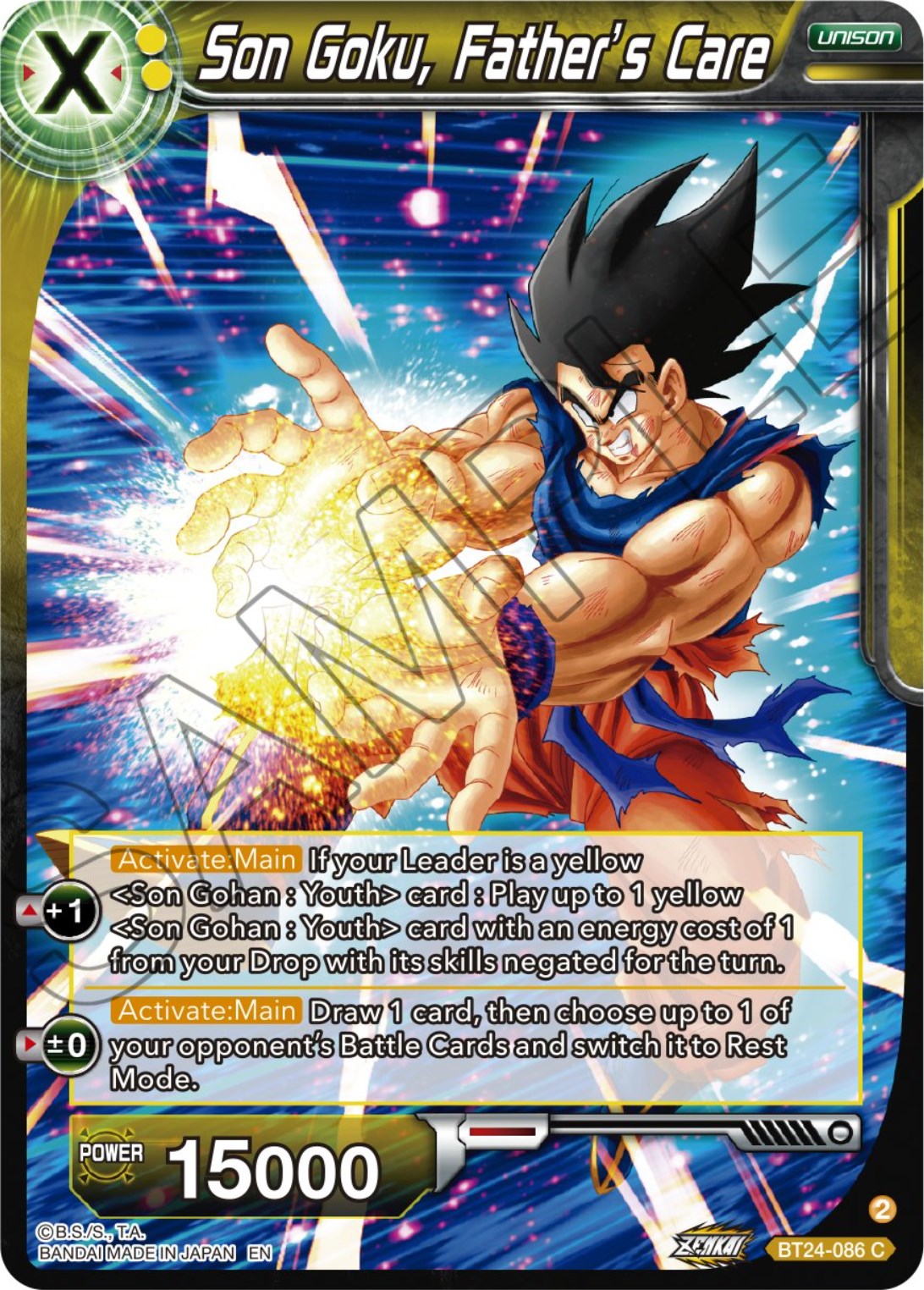 Son Goku, Father's Care (BT24-086) [Beyond Generations] | Black Swamp Games