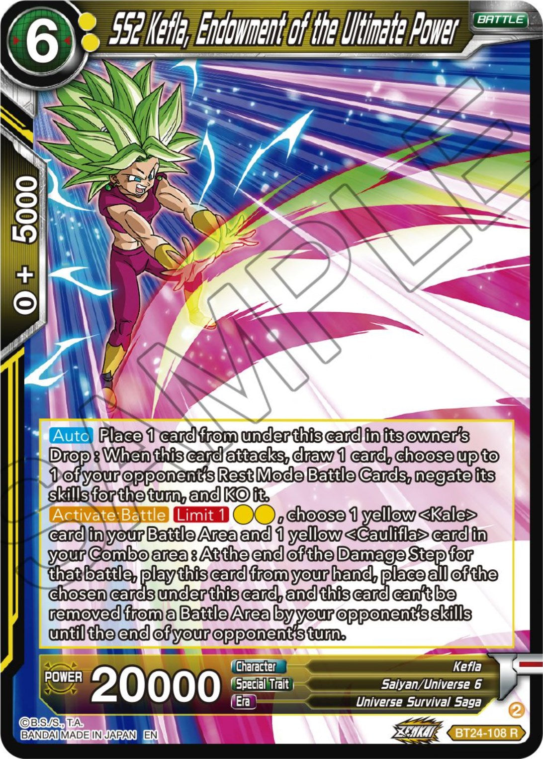 SS2 Kefla, Endowment of the Ultimate Power (BT24-108) [Beyond Generations] | Black Swamp Games