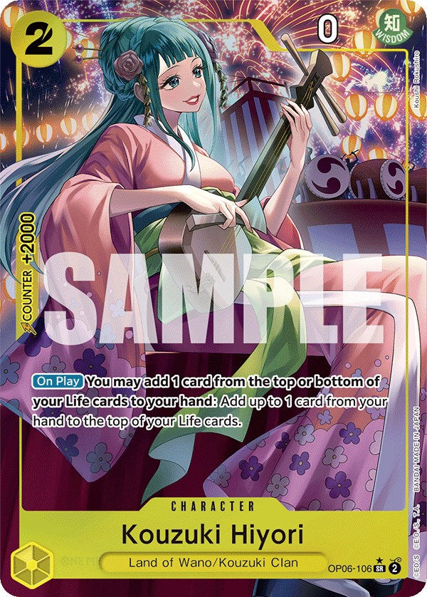 Kouzuki Hiyori (Alternate Art) [Wings of the Captain] | Black Swamp Games