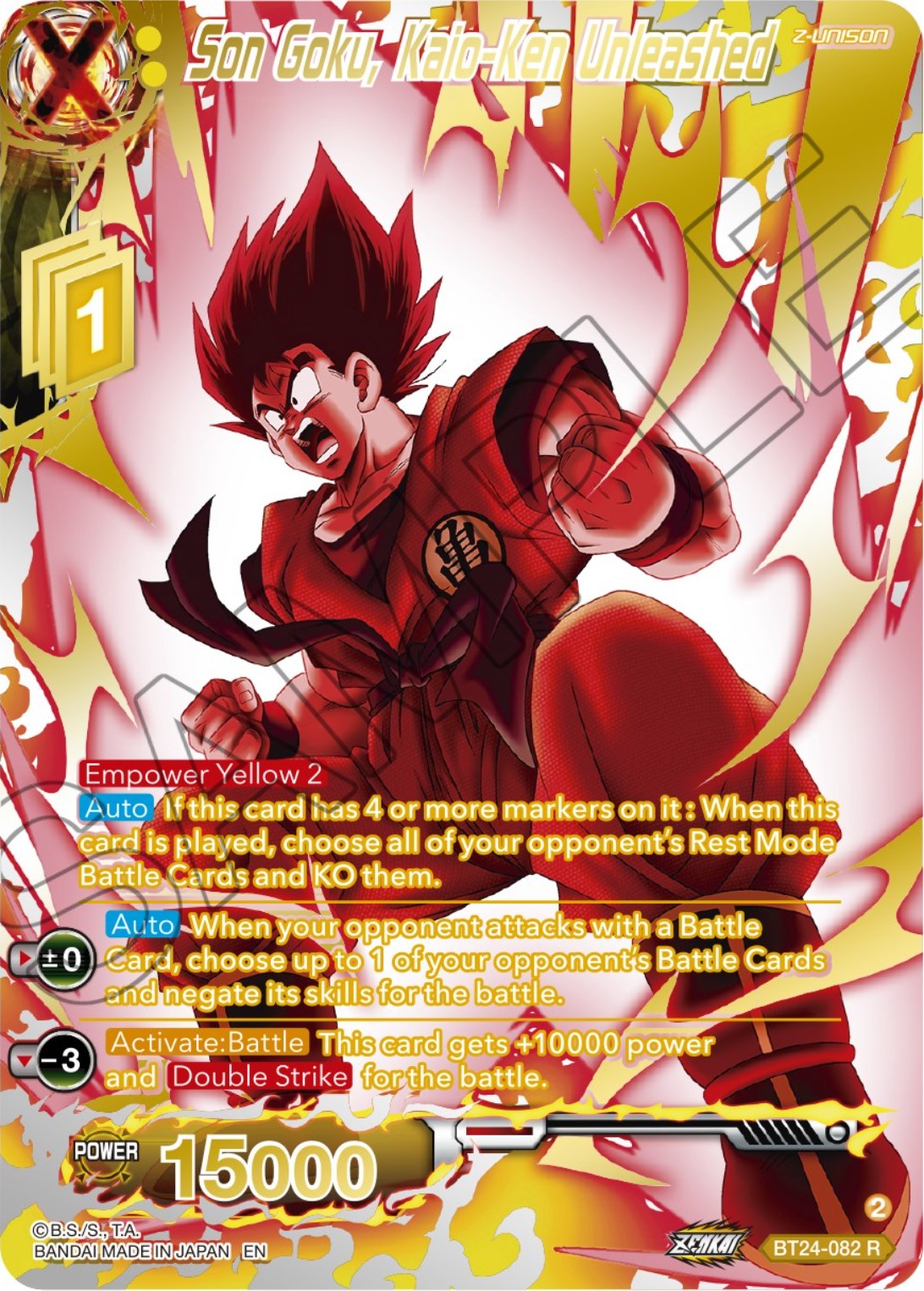 Son Goku, Kaio-Ken Unleashed (Collector Booster) (BT24-082) [Beyond Generations] | Black Swamp Games