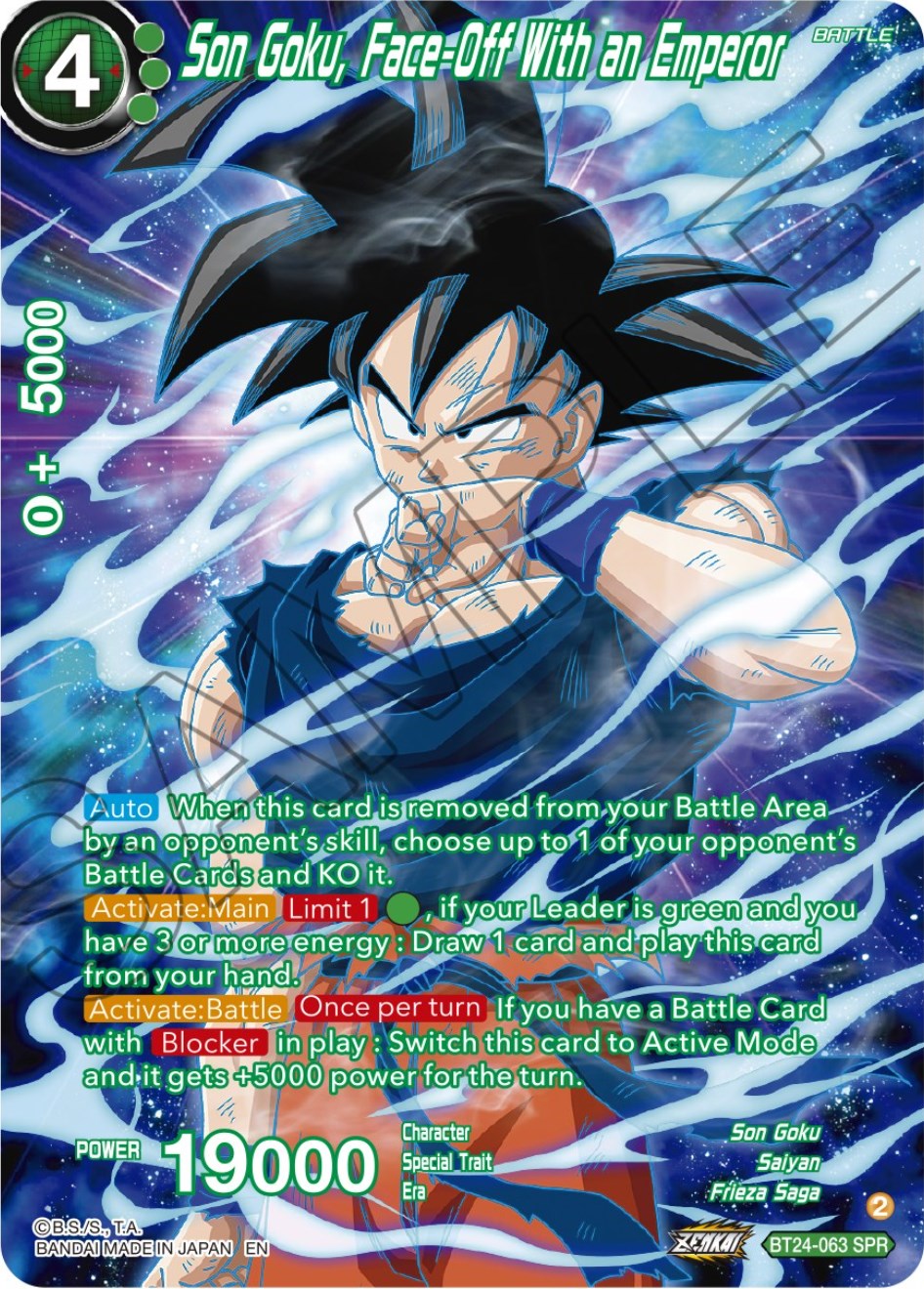 Son Goku, Face-Off With an Emperor (SPR) (BT24-063) [Beyond Generations] | Black Swamp Games