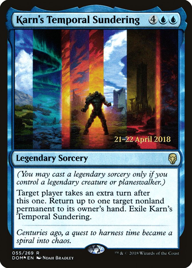 Karn's Temporal Sundering [Dominaria Prerelease Promos] | Black Swamp Games