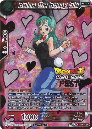 Bulma the Bunny Girl (Card Game Fest 2022) (BT10-011) [Tournament Promotion Cards] | Black Swamp Games