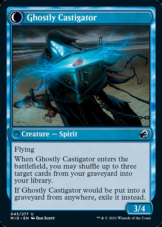 Covetous Castaway // Ghostly Castigator [Innistrad: Midnight Hunt] | Black Swamp Games