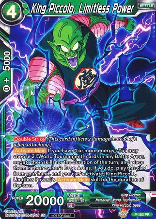 King Piccolo, Limitless Power (Power Booster) (P-153) [Promotion Cards] | Black Swamp Games
