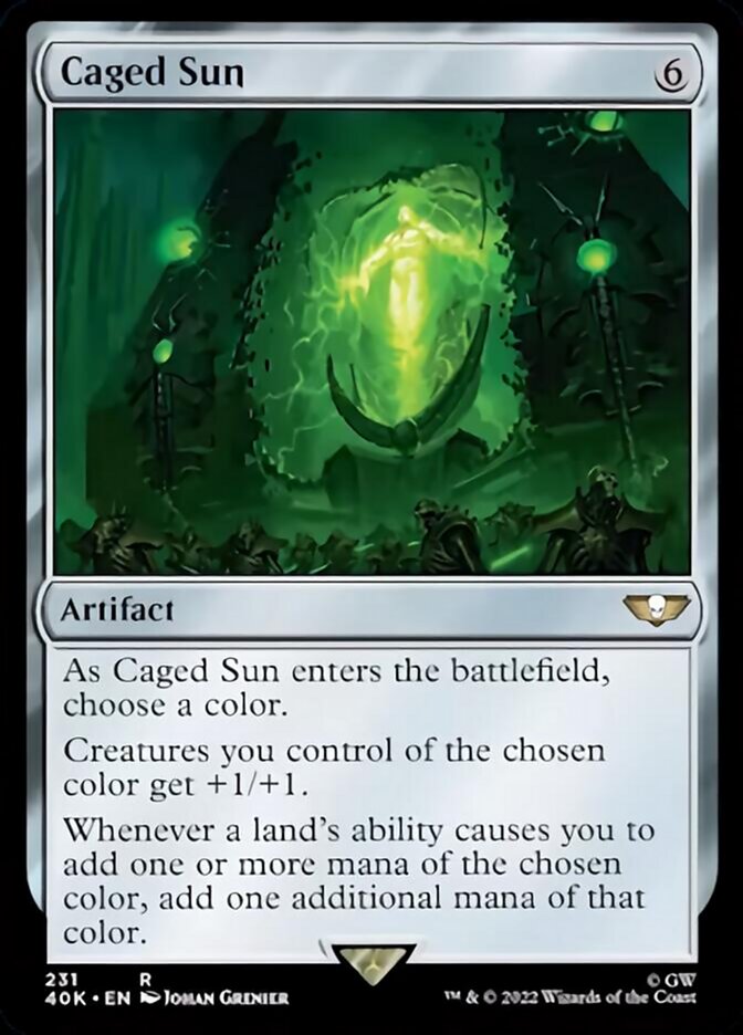 Caged Sun (Surge Foil) [Warhammer 40,000] | Black Swamp Games