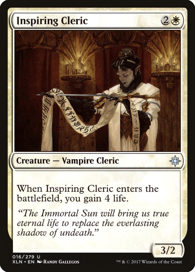 Inspiring Cleric [Ixalan] | Black Swamp Games