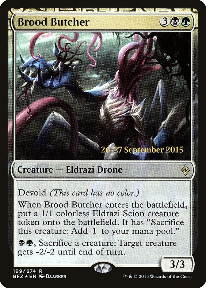 Brood Butcher [Battle for Zendikar Prerelease Promos] | Black Swamp Games