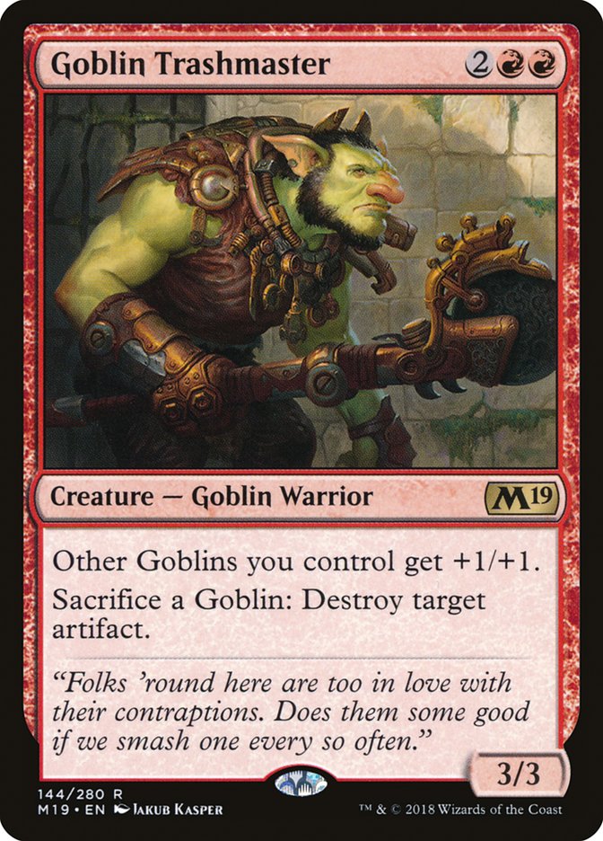 Goblin Trashmaster [Core Set 2019] | Black Swamp Games