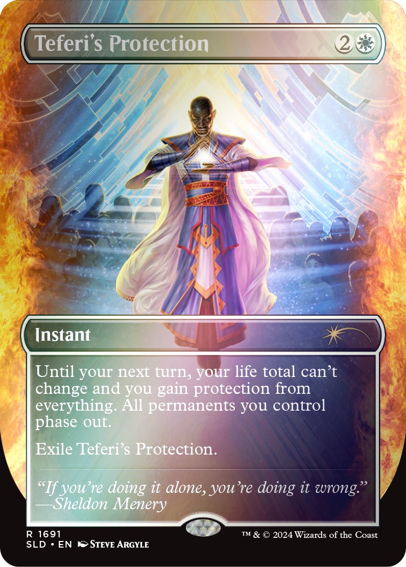 Teferi's Protection (1691) (Rainbow Foil) [Secret Lair Drop Series] | Black Swamp Games