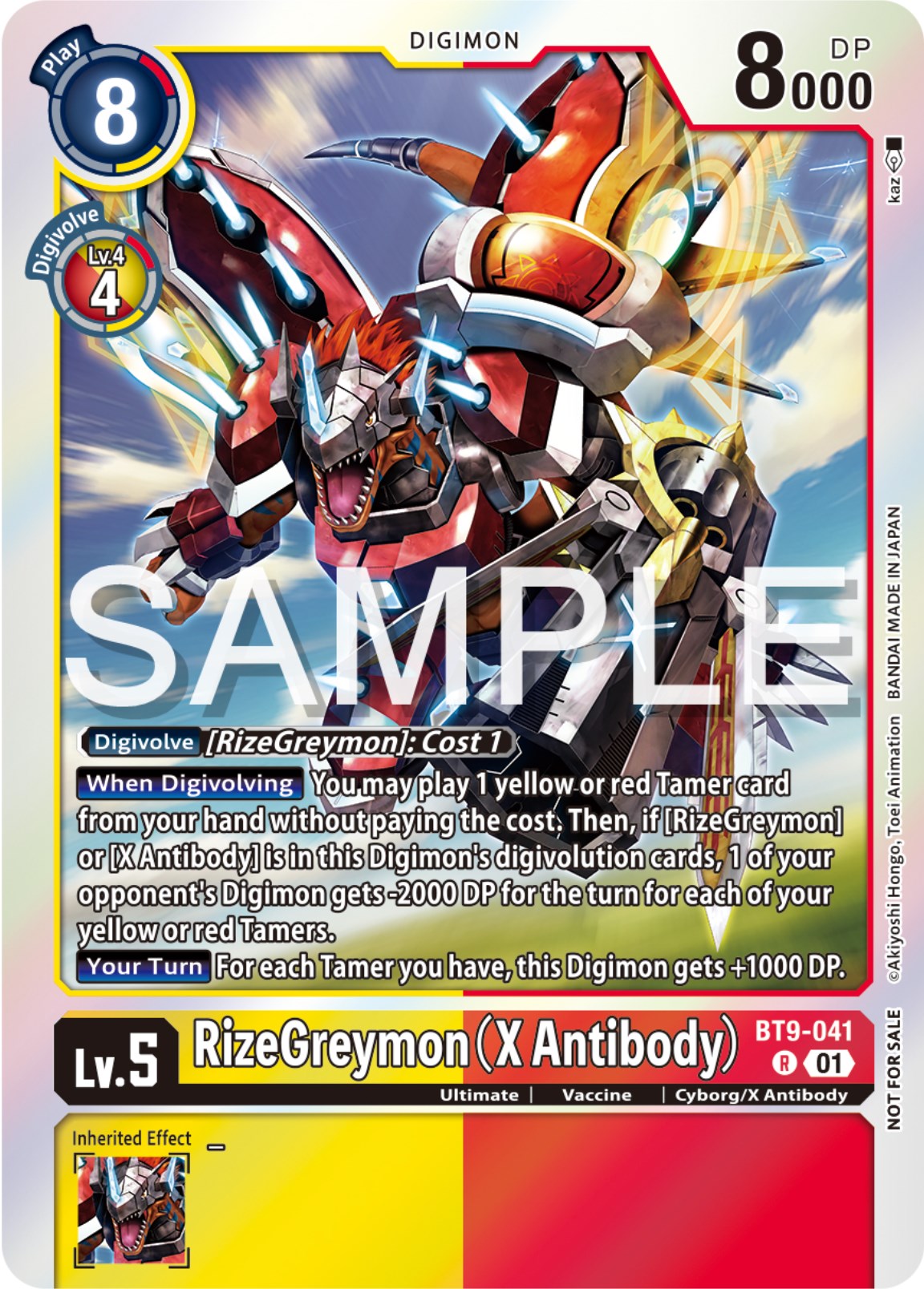 RizeGreymon (X Antibody) [BT9-041] (Event Pack 6) [X Record Promos] | Black Swamp Games