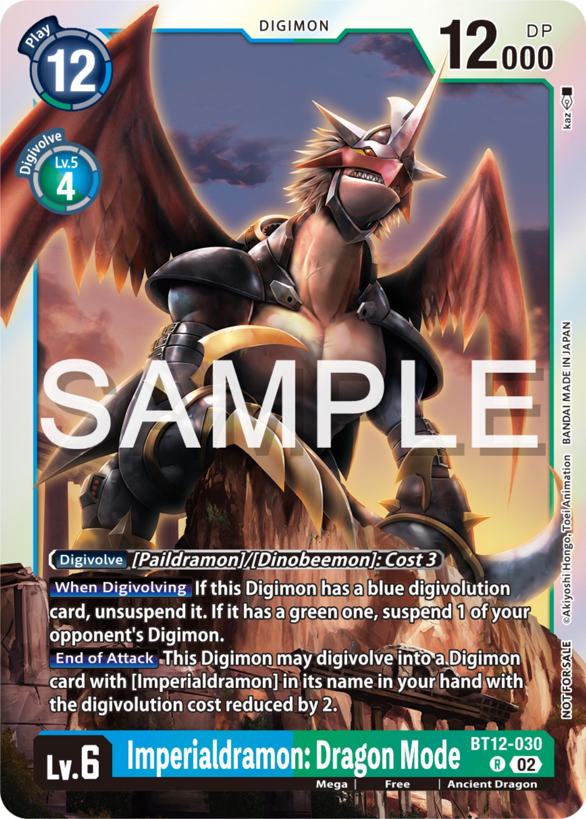 Imperialdramon: Dragon Mode [BT12-030] (Event Pack 6) [Across Time Promos] | Black Swamp Games