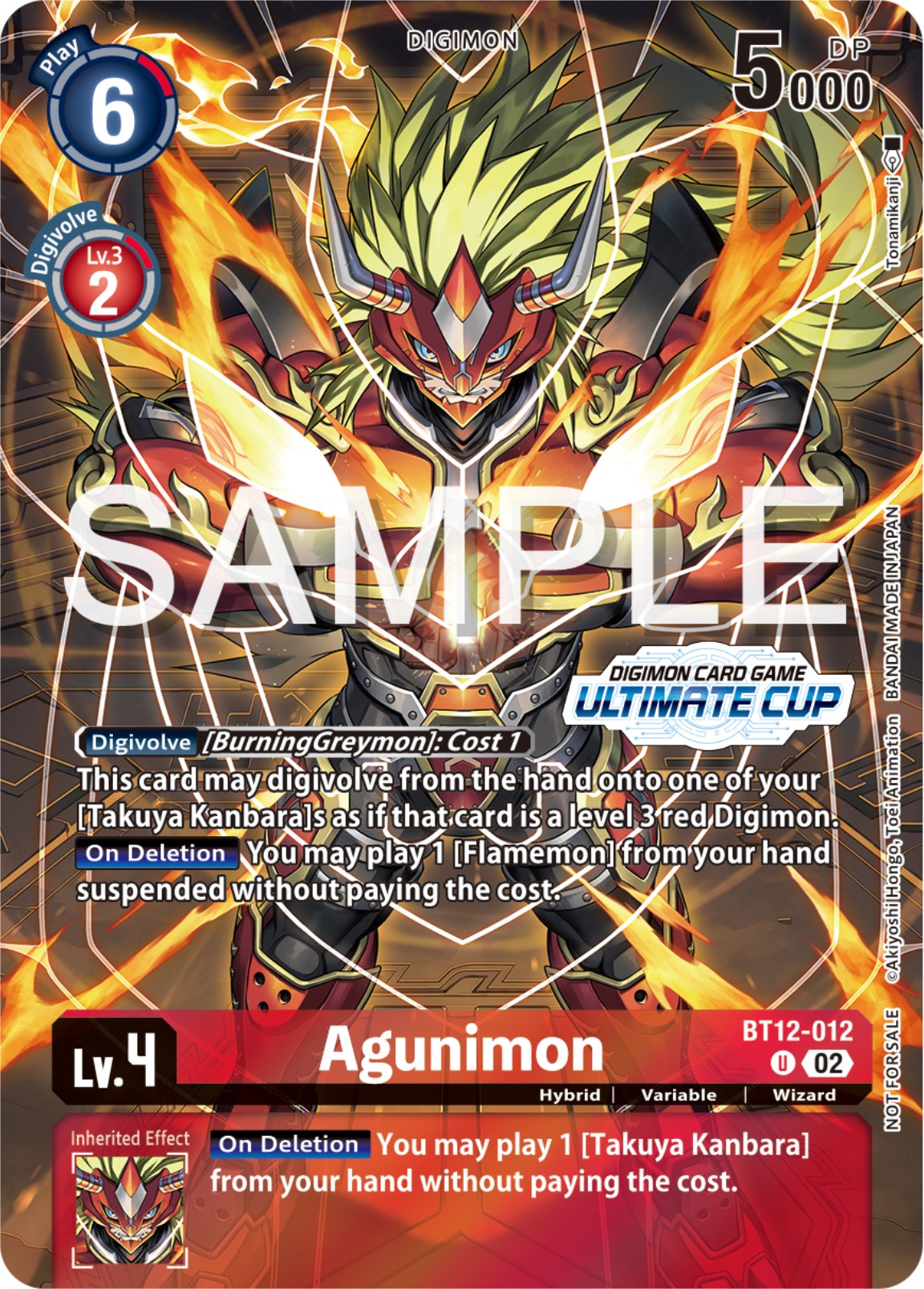 Agunimon [BT12-012] (Ultimate Cup 2024) [Across Time Promos] | Black Swamp Games