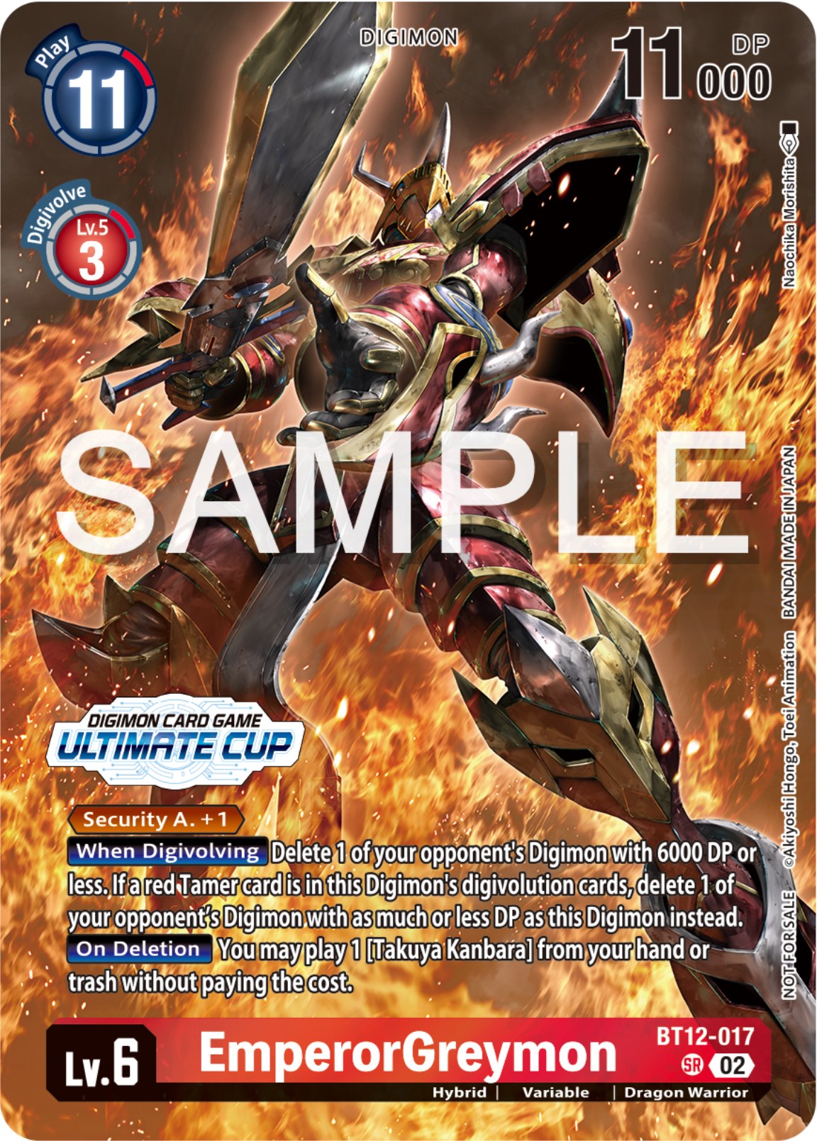 EmperorGreymon [BT12-017] (Ultimate Cup 2024) [Across Time Promos] | Black Swamp Games