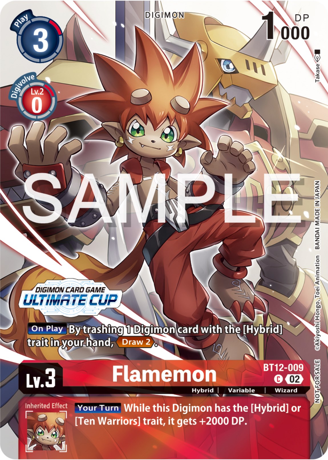 Flamemon [BT12-009] (Ultimate Cup 2024) [Across Time Promos] | Black Swamp Games