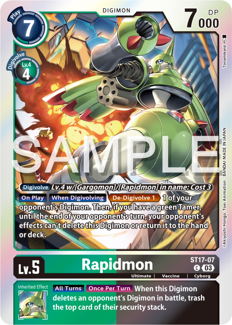 Rapidmon [ST17-07] [Starter Deck: Double Typhoon Advanced Deck Set] | Black Swamp Games