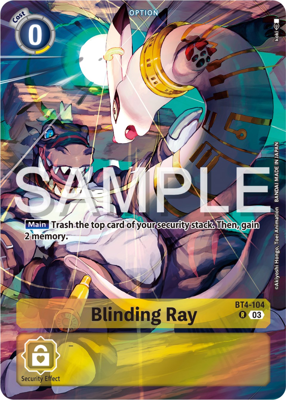 Blinding Ray [BT4-104] (Reprint) [Starter Deck: Double Typhoon Advanced Deck Set] | Black Swamp Games