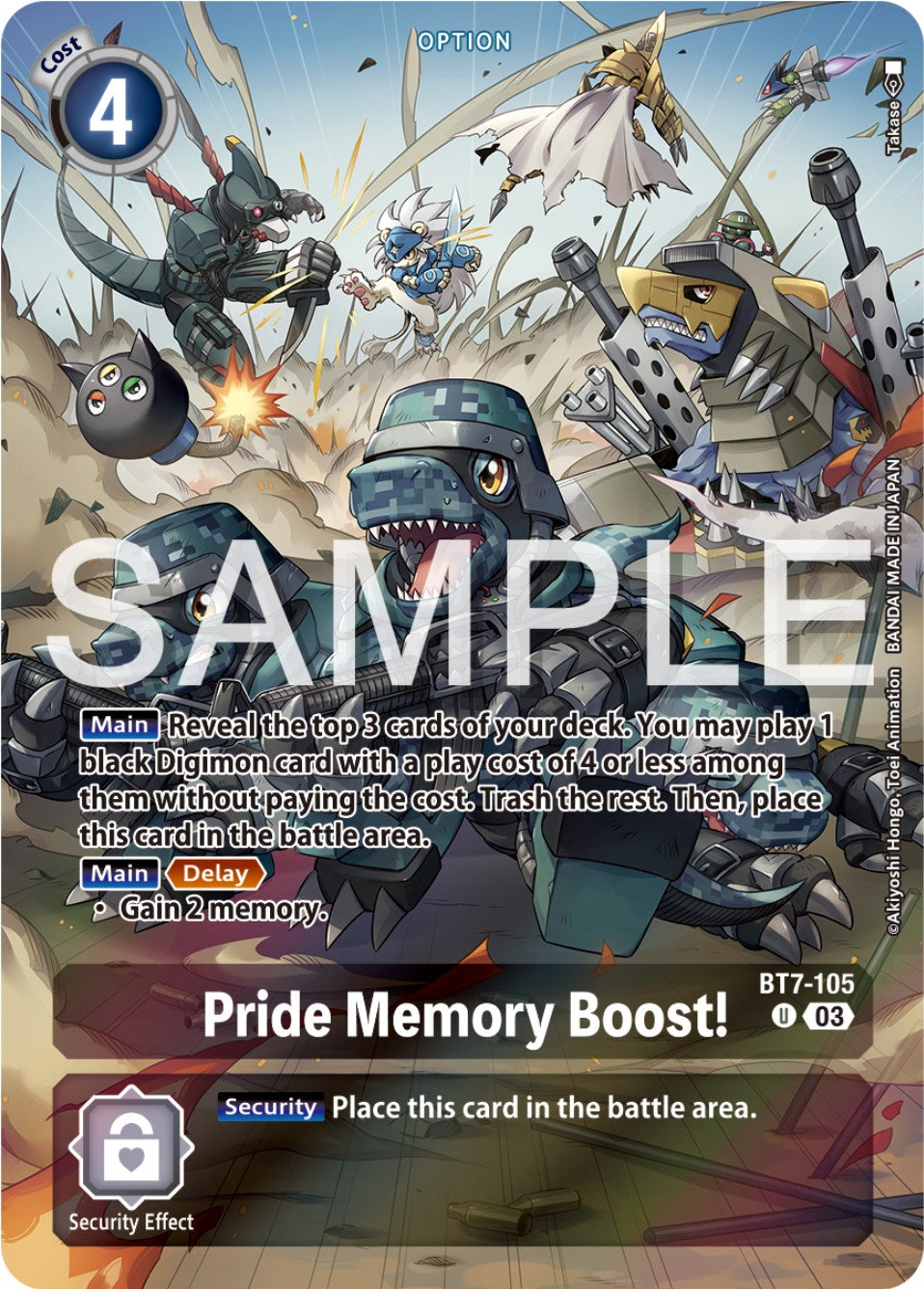 Pride Memory Boost! [BT7-105] (Reprint) [Starter Deck: Double Typhoon Advanced Deck Set] | Black Swamp Games