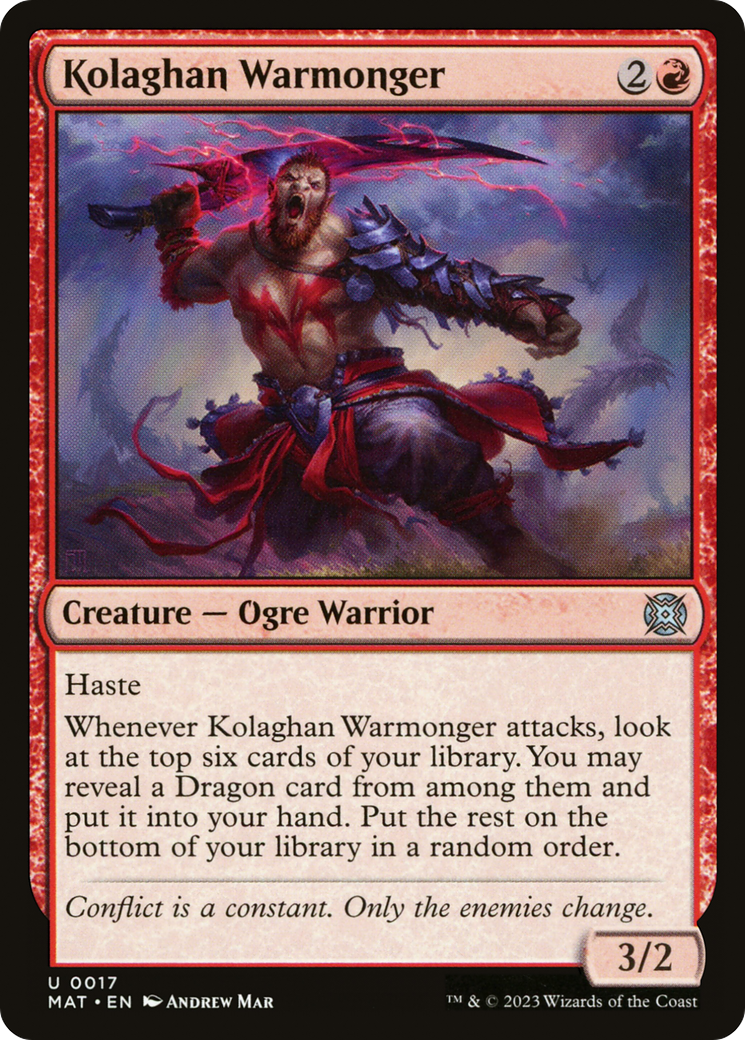 Kolaghan Warmonger [March of the Machine: The Aftermath] | Black Swamp Games