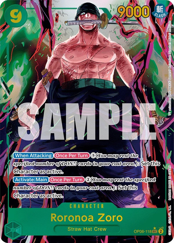 Roronoa Zoro (Alternate Art) [Wings of the Captain] | Black Swamp Games