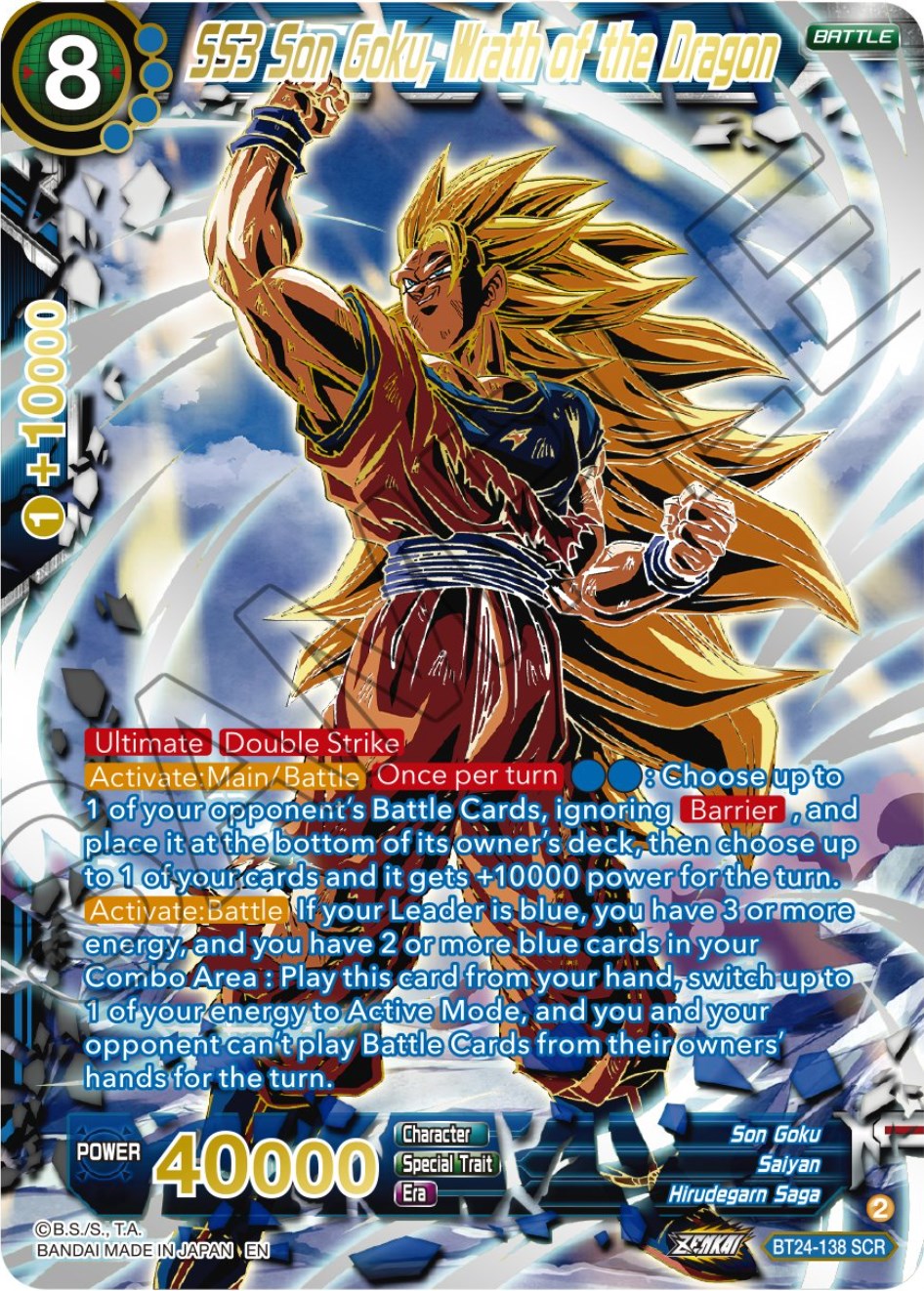 SS3 Son Goku, Wrath of the Dragon (Collector Booster) (BT24-138) [Beyond Generations] | Black Swamp Games