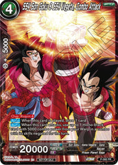 SS4 Son Goku & SS4 Vegeta, Combo Attack (Zenkai Series Tournament Pack Vol.7) (P-585) [Tournament Promotion Cards] | Black Swamp Games