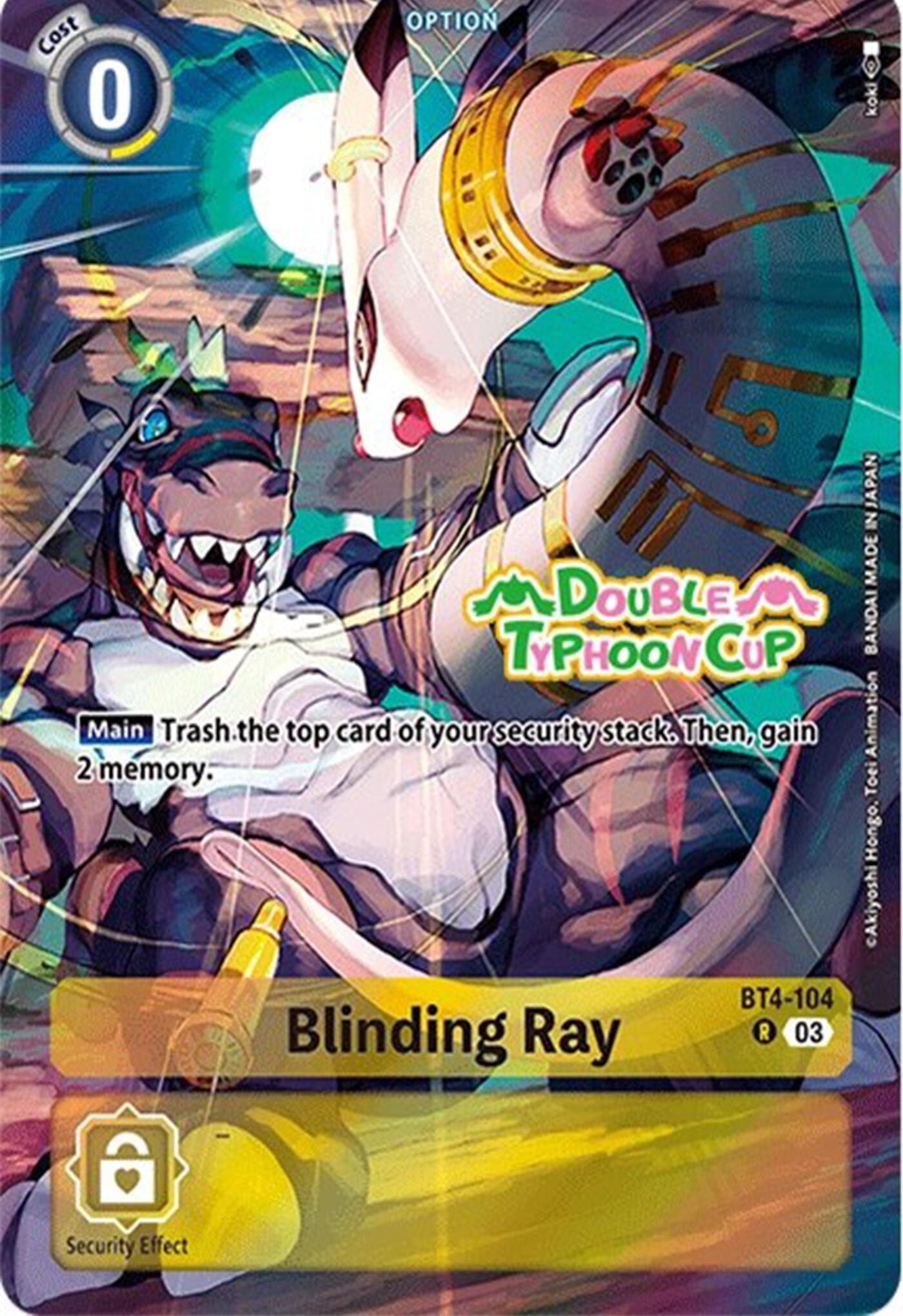 Blinding Ray [BT4-104] (Bonus Pack) [Starter Deck: Double Typhoon Advanced Deck Set Pre-Release Cards] | Black Swamp Games