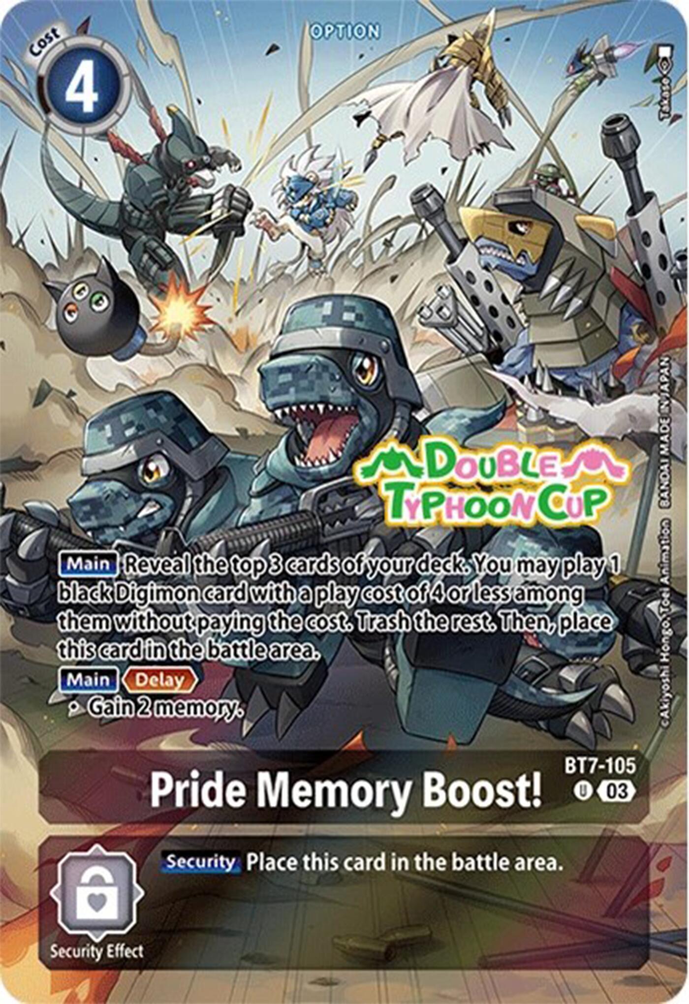 Pride Memory Boost! [BT7-105] (Bonus Pack) [Starter Deck: Double Typhoon Advanced Deck Set Pre-Release Cards] | Black Swamp Games
