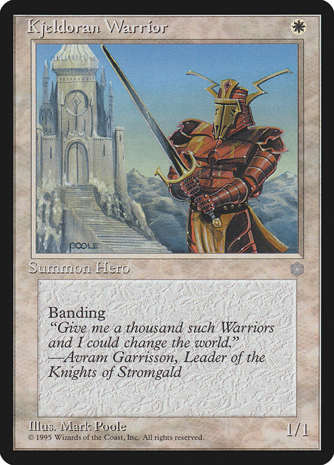 Kjeldoran Warrior [Ice Age] | Black Swamp Games