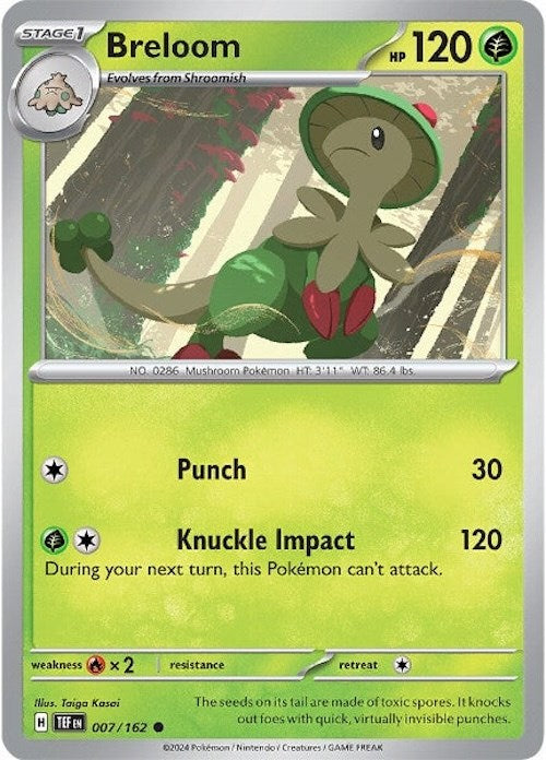 Breloom (007/162) [Scarlet & Violet: Temporal Forces] | Black Swamp Games