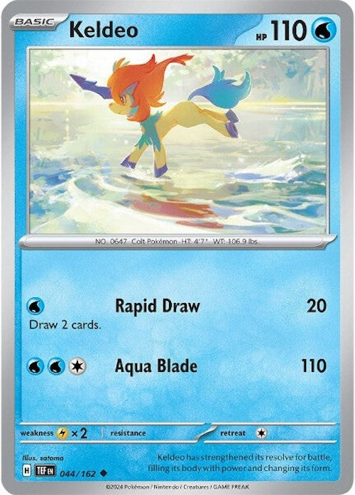 Keldeo (044/162) [Scarlet & Violet: Temporal Forces] | Black Swamp Games