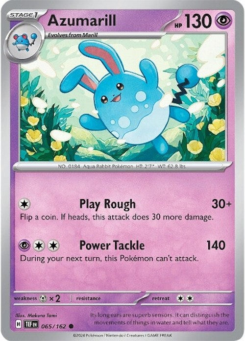 Azumarill (065/162) [Scarlet & Violet: Temporal Forces] | Black Swamp Games