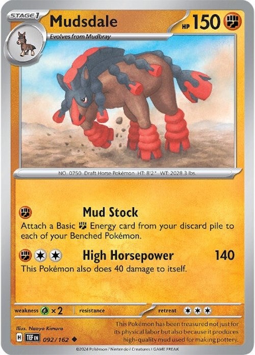 Mudsdale (092/162) [Scarlet & Violet: Temporal Forces] | Black Swamp Games