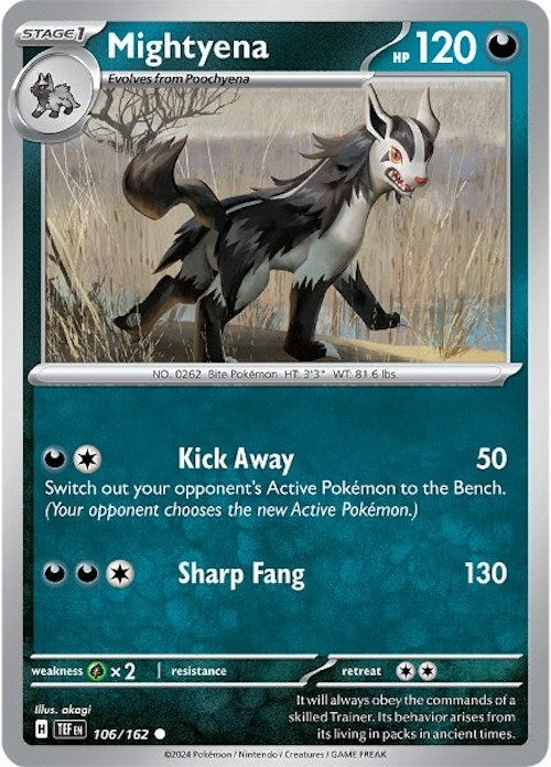 Mightyena (106/162) [Scarlet & Violet: Temporal Forces] | Black Swamp Games