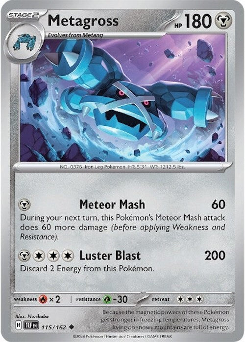 Metagross (115/162) [Scarlet & Violet: Temporal Forces] | Black Swamp Games
