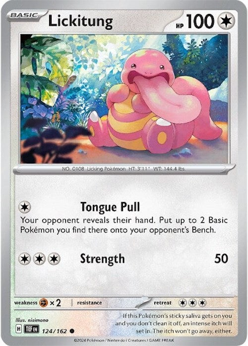 Lickitung (124/162) [Scarlet & Violet: Temporal Forces] | Black Swamp Games