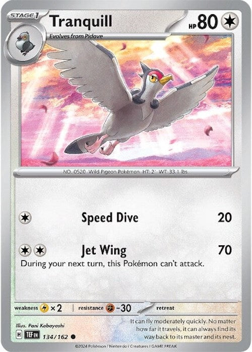 Tranquill (134/162) [Scarlet & Violet: Temporal Forces] | Black Swamp Games